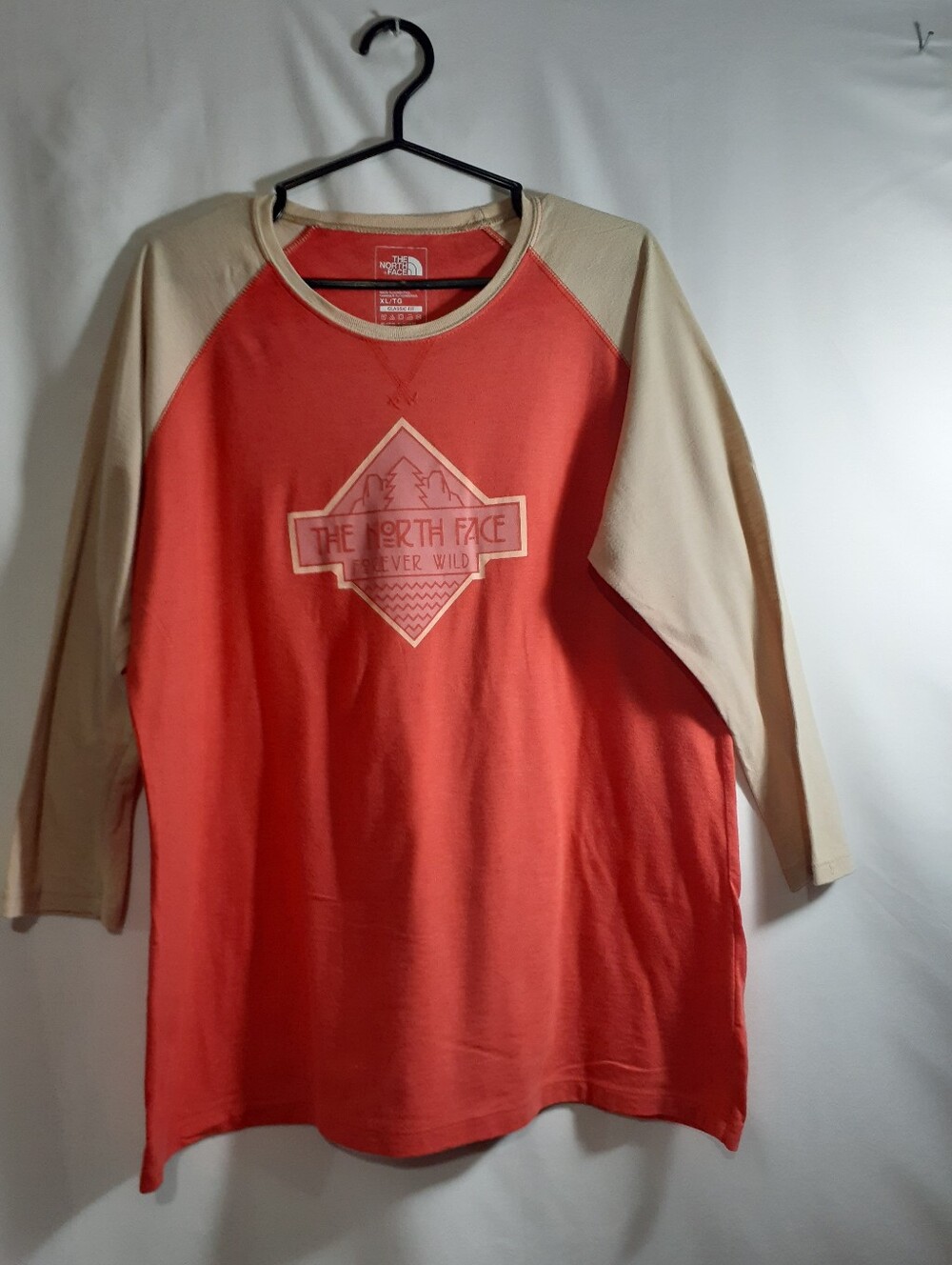 The North Face Forever Wild Women's XL 3/4 Raglan Sleeve Jersey Shirt